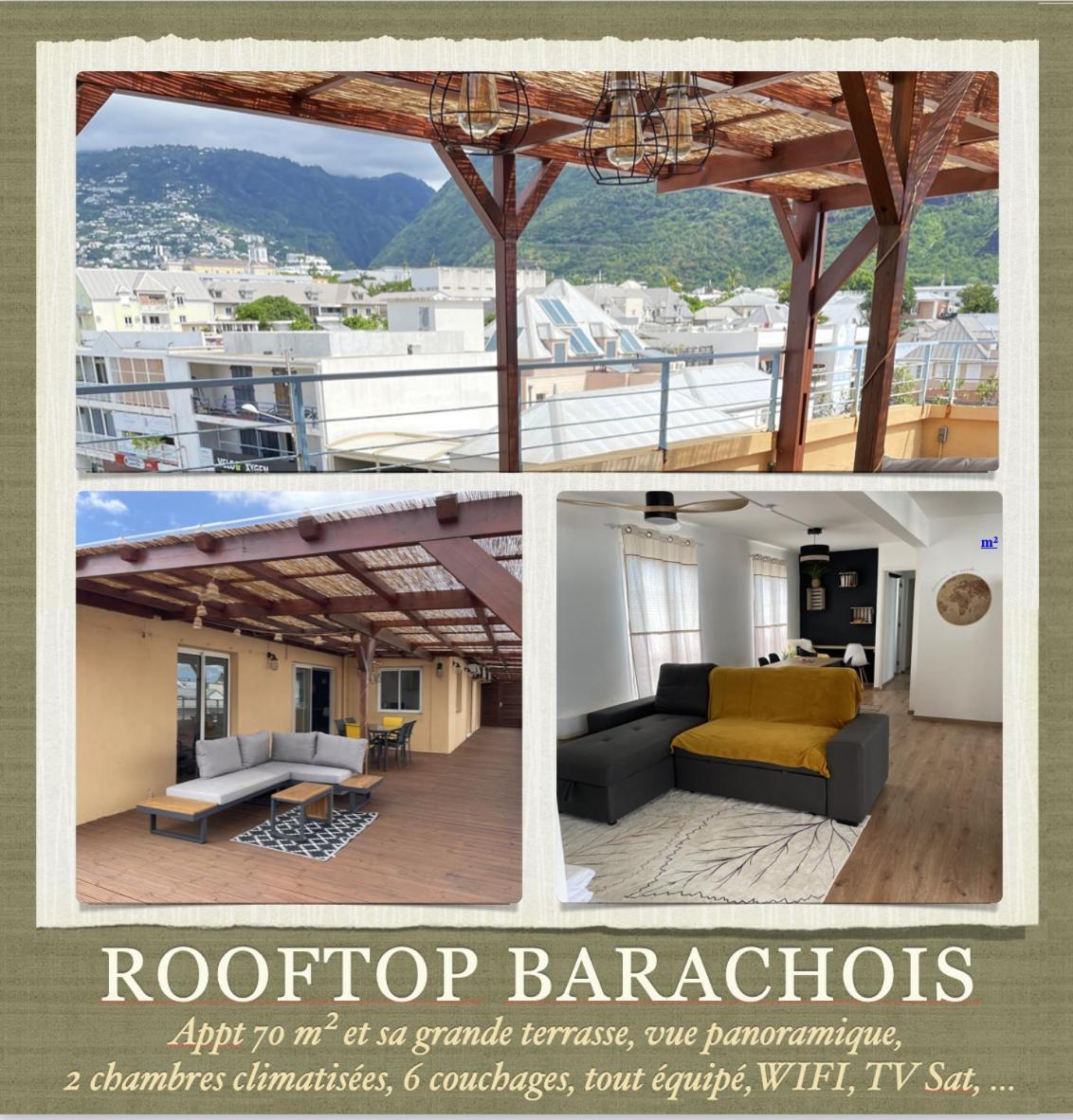 סיינט דניס Rare ! Spacieux T3 En Roof-Top Au Barachois - 2 Ch Climatisees - 6 Couchages - Proche Aeroport מראה חיצוני תמונה